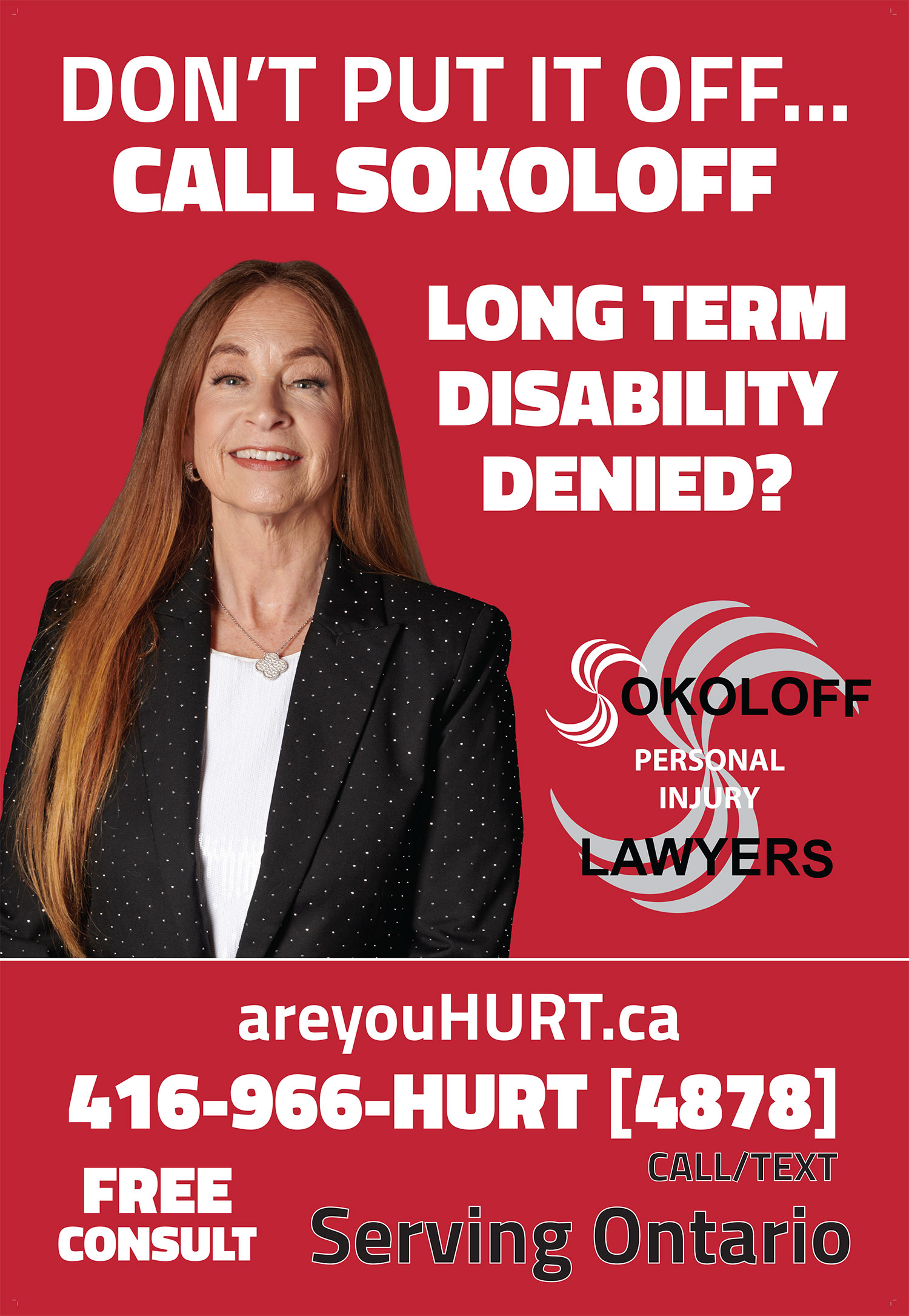 Dont put it off... call SOKOLOFF